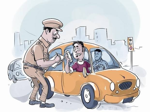 सुबह चार बजे से चला चेकिंग अभियान, 62 वाहनों के चालान