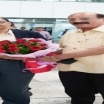 सीएम धामी ने  किया भाजपा के राष्ट्रीय अध्यक्ष  जे. पी नड्डा के देवभूमि उत्तराखंड आगमन पर जौलीग्रांट एयरपोर्ट पर स्वागत